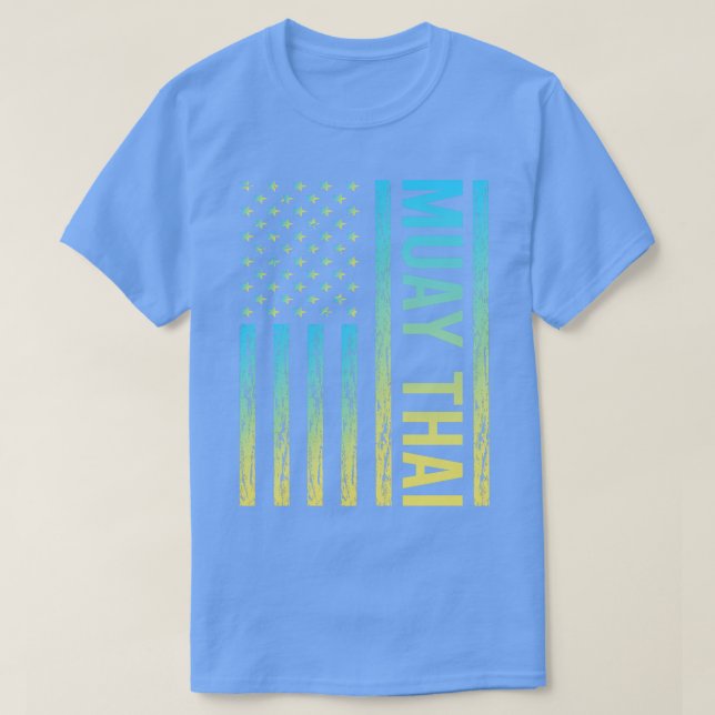 Övertoning Flagga 02 Muay Thai T Shirt (Design framsida)