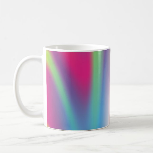 Övertoning flerfärgad bakgrundsabstrakt, konst, ba kaffemugg (Vänster)