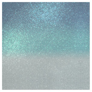 Övertoning för ljusblå Teal Sparkly Glitter Ombre Tyg