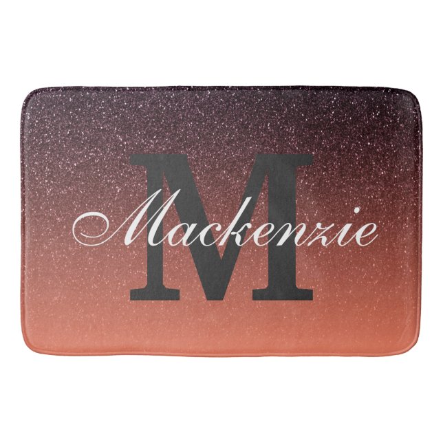 Övertoning Glitter Mönster Badrumsmatta (Framsidan)