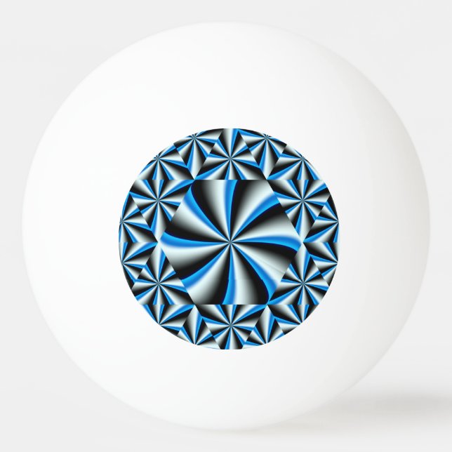 Övertoning hexagonal mönster pingisboll (Baksidan)