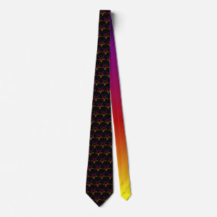 Övertoning Pentagram Neck Tie Slips