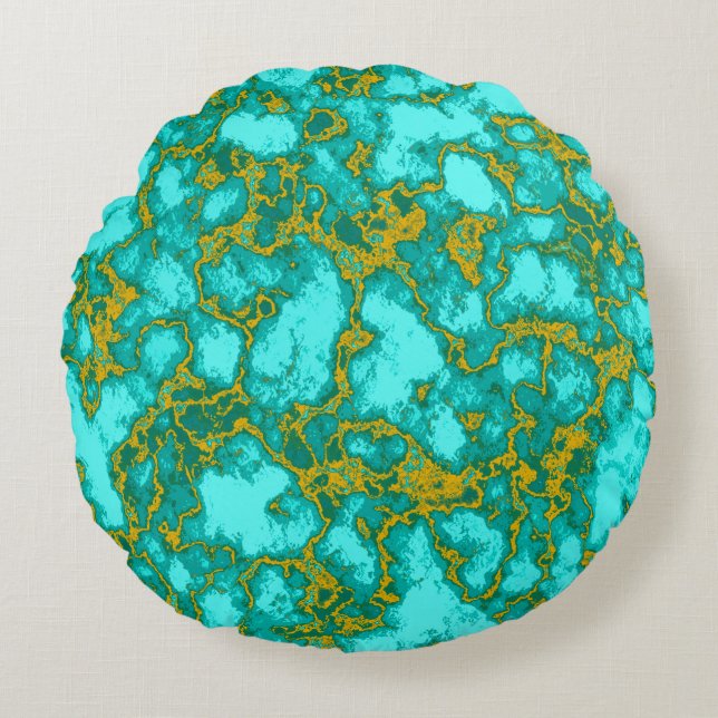 övertoning,rand+ränder+randig,geometrisk,modern,f rund kudde (Framsidan)