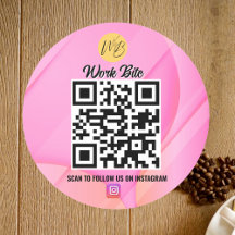 Övertoning Rosa Wave Business Instagram Qr-kod