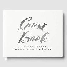 Övertoning Silver Grått Enkel Personlig Bröllop