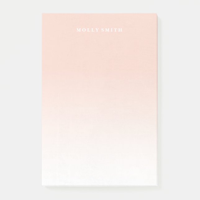 Övertoning (stor) - Apricot Post-it Block (Framsida)