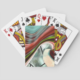 Övertoningsböjt rand i åldrasens färgad, över... casinokort