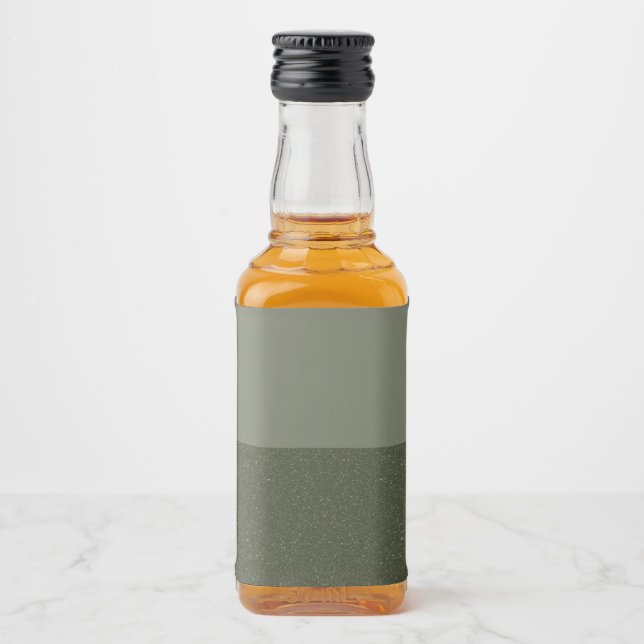 Övertoningsetikett för minimal Grönt - Anpassa Spritflaskor Etikett (Framsida)