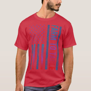 Övertoningsgrupp Flagga till Bord T Shirt