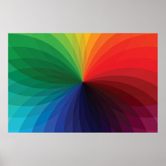 Övertoningshjul i färg poster