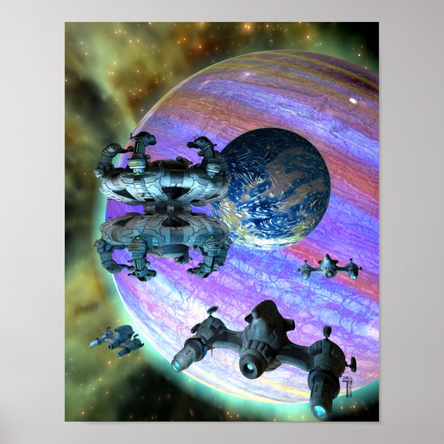 Övertoningskomplikationer V 2.1 (11 x 14 tum) Art- Poster (Framsidan)