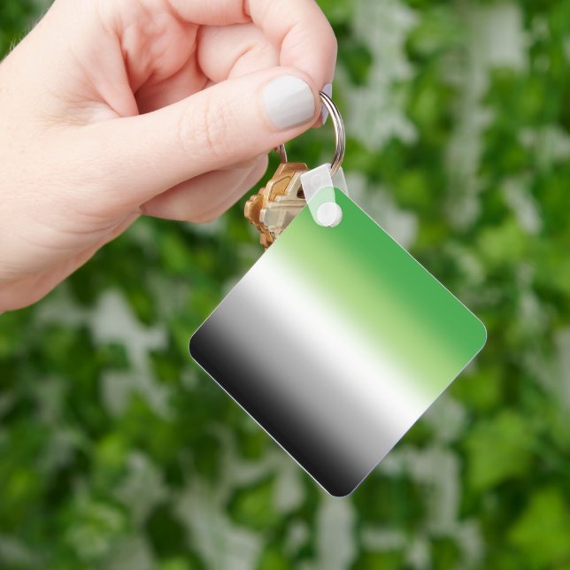 Övertoningsromantiskt Flagga - Färgfullt romantisk Nyckelring (Hand)