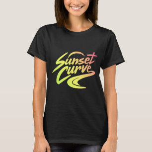 Övertoningsslitkurva T Shirt