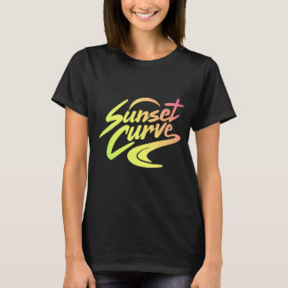 Övertoningsslitkurva T Shirt
