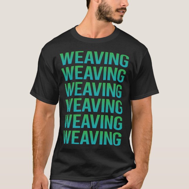 Övertoningstextvävning T Shirt (Framsida)