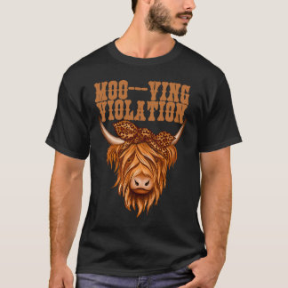Överträdelse av höglandskäggig moo Ving T Shirt