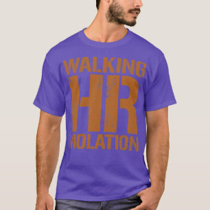 Överträdelse av HR-Vintagen Mörk Guld Text T Shirt
