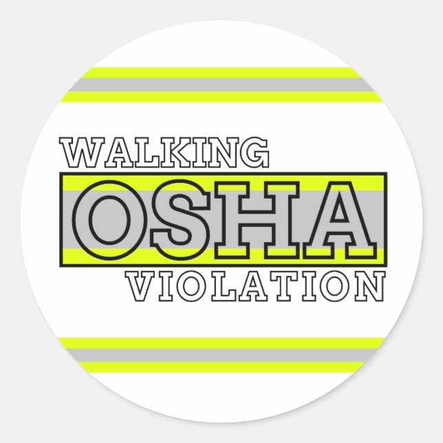 Överträdelse av Walking Osha Runt Klistermärke (Framsida)