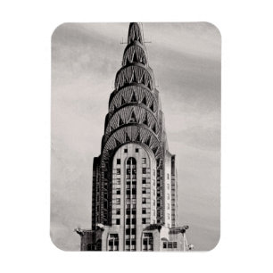 Överträffa av Chrysleren som bygger NYC - B&W Magnet