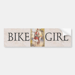 ÖVERTRÄFFA cykelflickan Bildekal