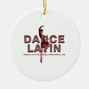 ÖVERTRÄFFA danslatin Julgransprydnad Keramik