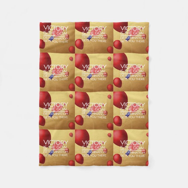 ÖVERTRÄFFA den PingPong segern Fleecefilt (Framsidan)