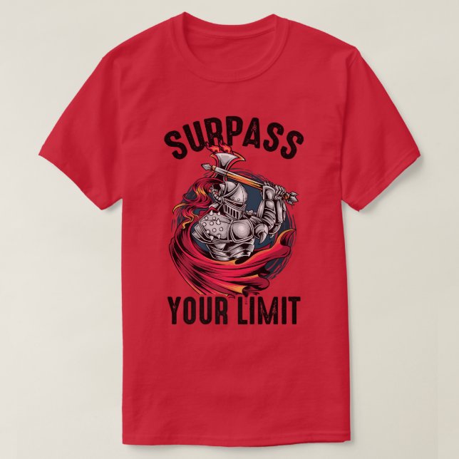 Överträffa din limitanime Ninjas Manga Samurais  T Shirt (Design framsida)