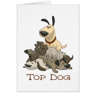 Överträffa hunden hälsningskort