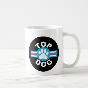 överträffa hunden kaffemugg