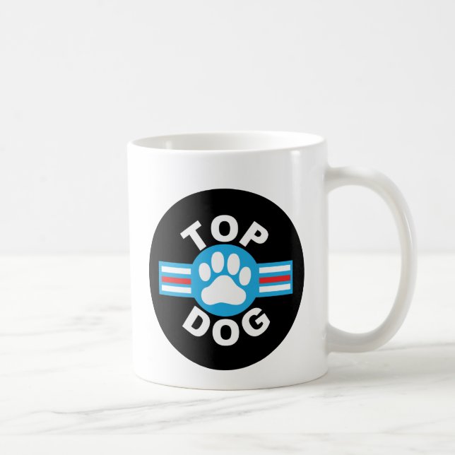 överträffa hunden kaffemugg (Höger)