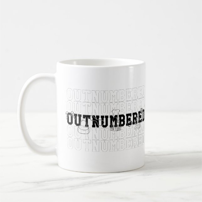 Överträffad av tjejer kaffemugg (Vänster)