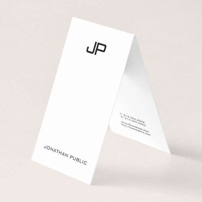 Överträffar eleganta enkla för yrkesmässig modern visitkort (Framsida)