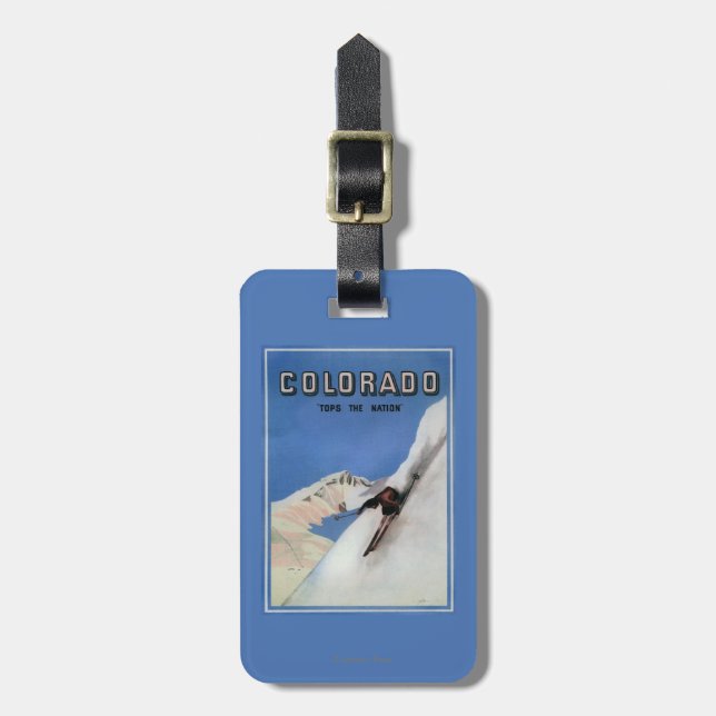 Överträffar nationen - att skida den befordrings- bagagebricka (Vertikal Framsida)