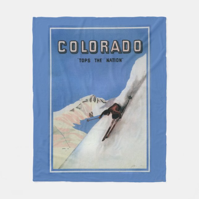 Överträffar nationen - att skida den befordrings- fleecefilt (Framsidan)