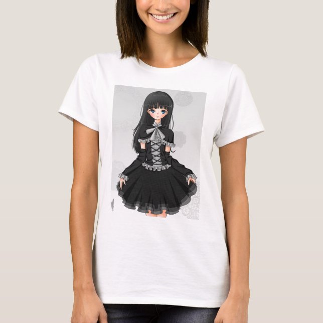 "Överträffar sleveless gotiska Lolita" T Shirt (Framsida)
