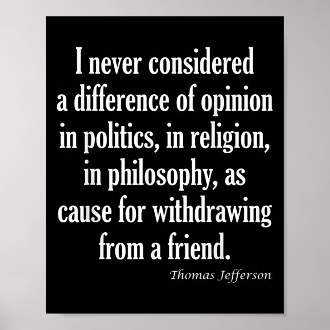 Överväg aldrig skillnader i Politik, religion elle Poster (Framsidan)