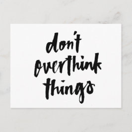 Överväg inte sak inspirationsoffert vykort