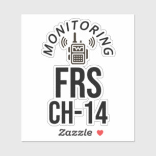 Övervaka FRS-kanal 14 Klistermärken