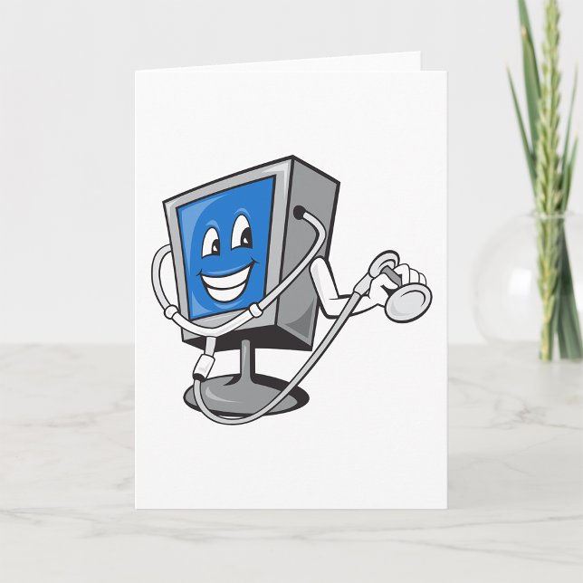 Övervaka med ett standardiserat hälsningskort kort (Skapare uppladdad)