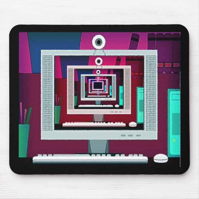 Övervaka reflektioner, Mousepad Musmatta (Framsidan)