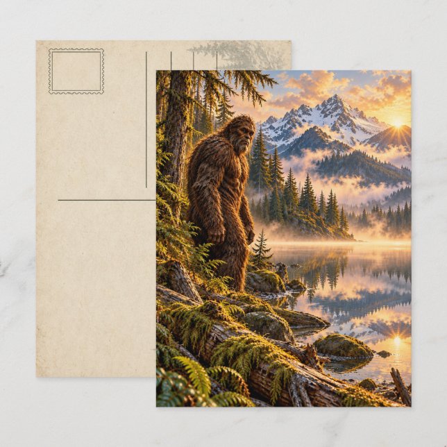Övervakare i Bigfoot-olycksaffischen Vykort (Fram/baksida)