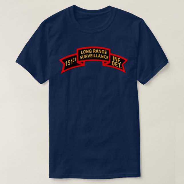 Övervakning av 151:a Inf LRSU-Rulla T Shirt (Design framsida)