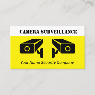 Övervakningsföretag för videokamera visitkort