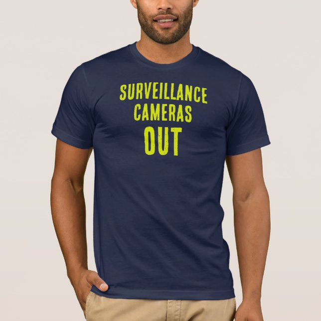 Övervakningskameror Ut t-shirt (Framsida)