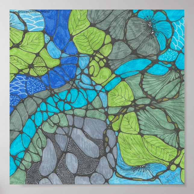 Överväldigad docka 8 x 8 tum. poster (Framsidan)