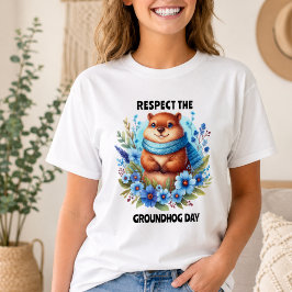 Övervärderad? Akvarell som firar Groundhog Day T Shirt