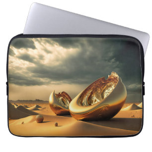 Övervärldsliga reliker – Surreal öken skulptur Laptop Fodral