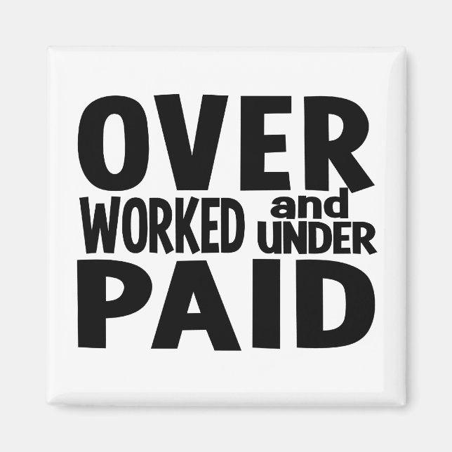 Öververkad magnet, anpassade magnet (Framsidan)