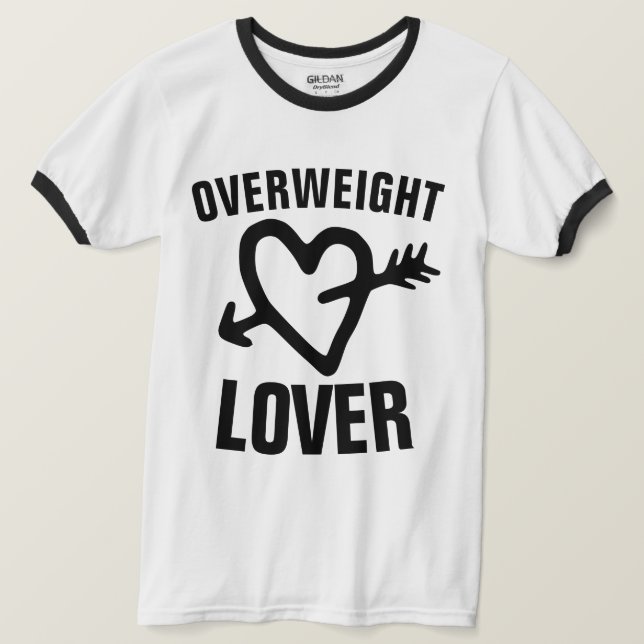 ÖVERVIKT ÄLSKARE Vintage T-Shirts (Design framsida)