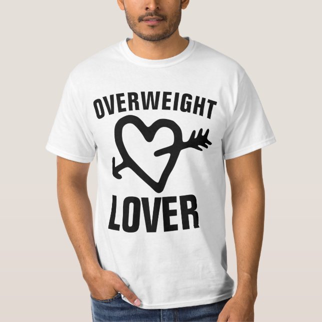 ÖVERVIKT ÄLSKARE Vintage T-Shirts (Framsida)